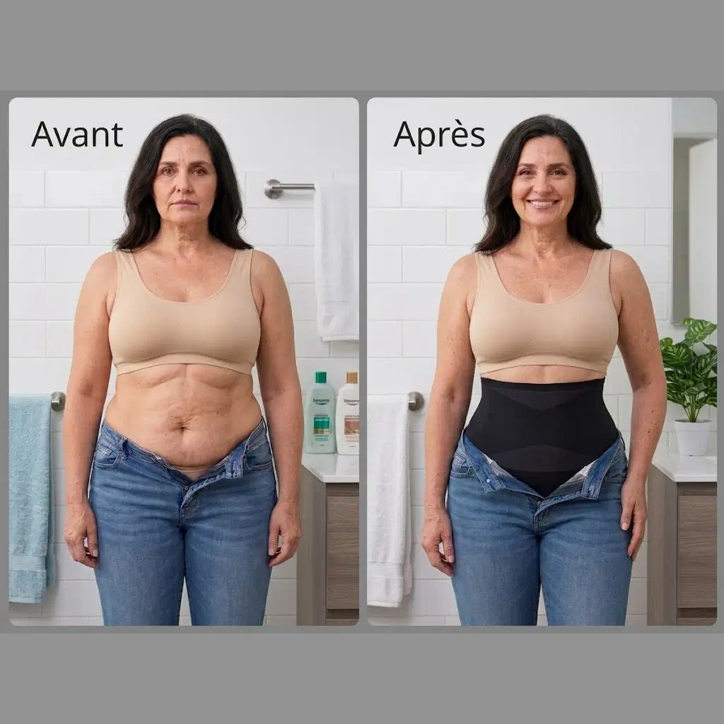 Culotte gainante à bande croisée 360°