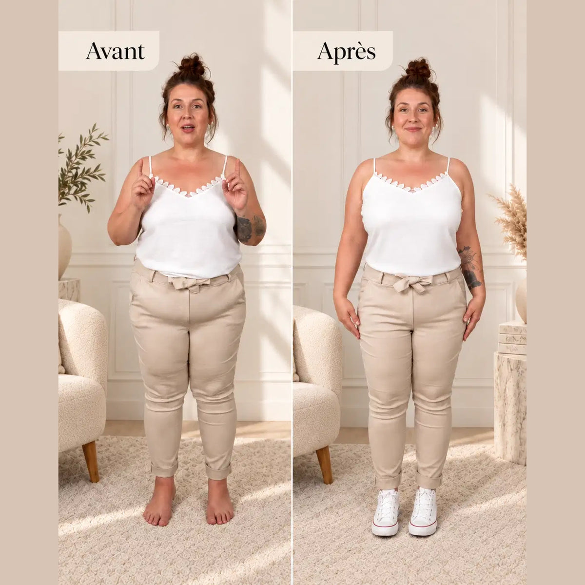 Culotte gainante à bande croisée 360°