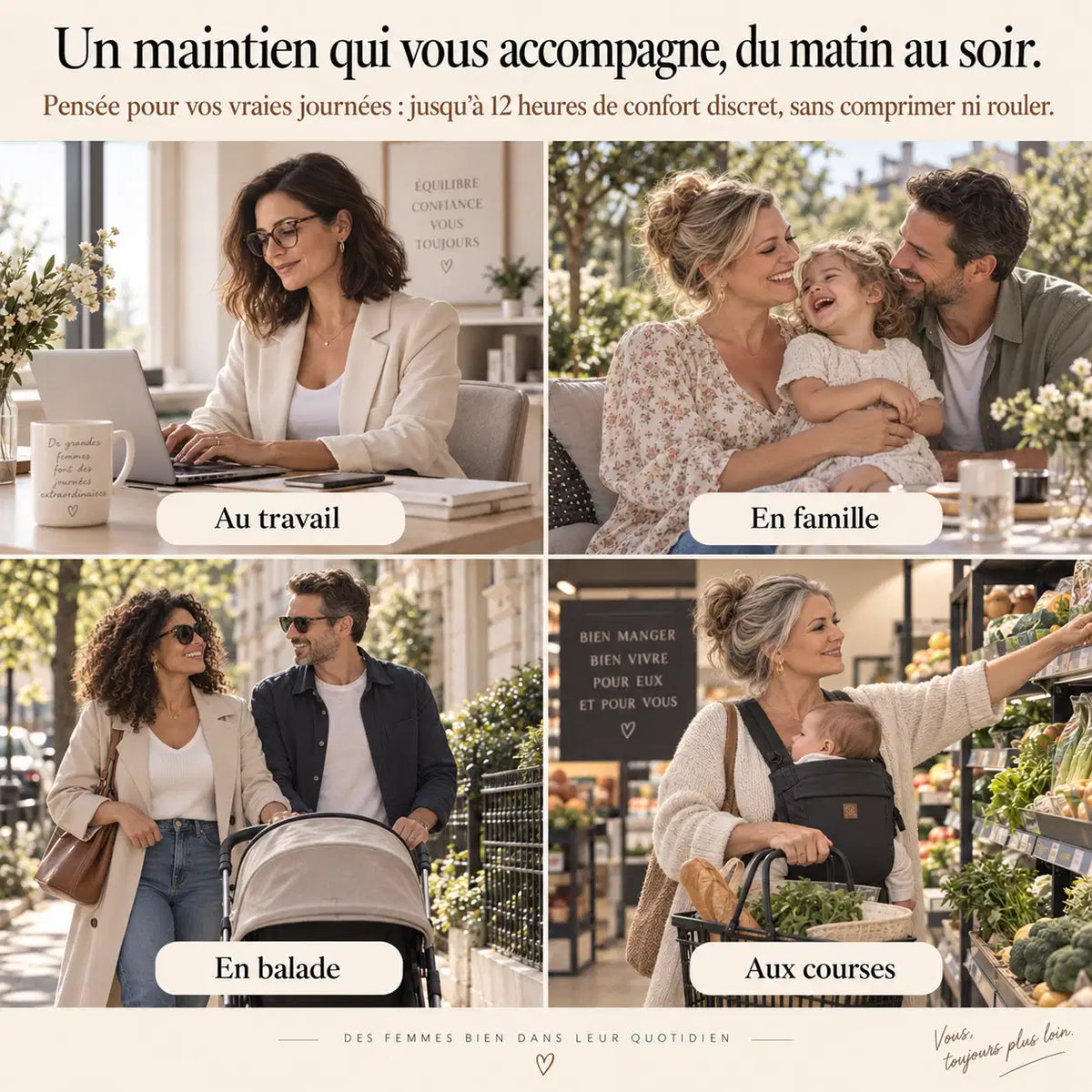 Culotte gainante à bande croisée 360°