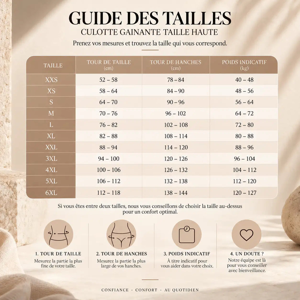 Culotte gainante à bande croisée 360°